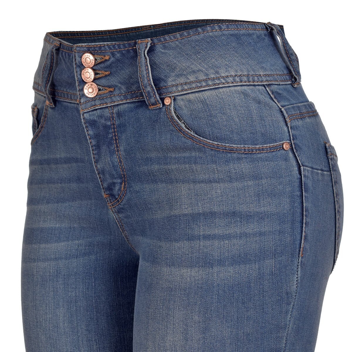 Jeans Corte Tubo Pretina Ancha Philosophy Jr