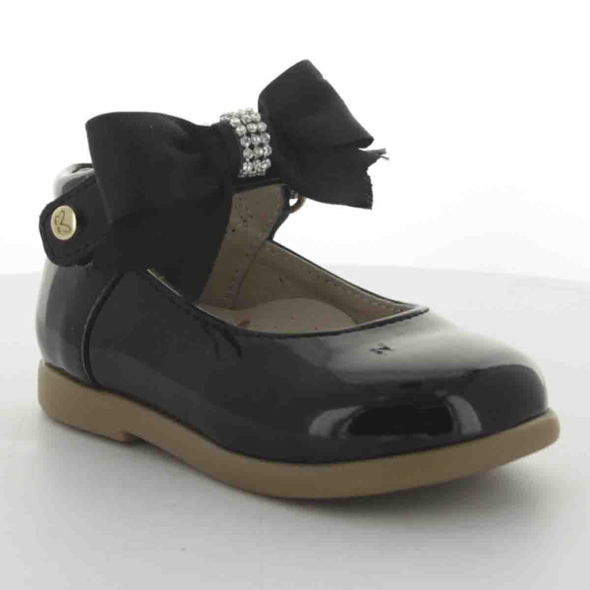 Zapato Charol Moño en Velcro Chabelo