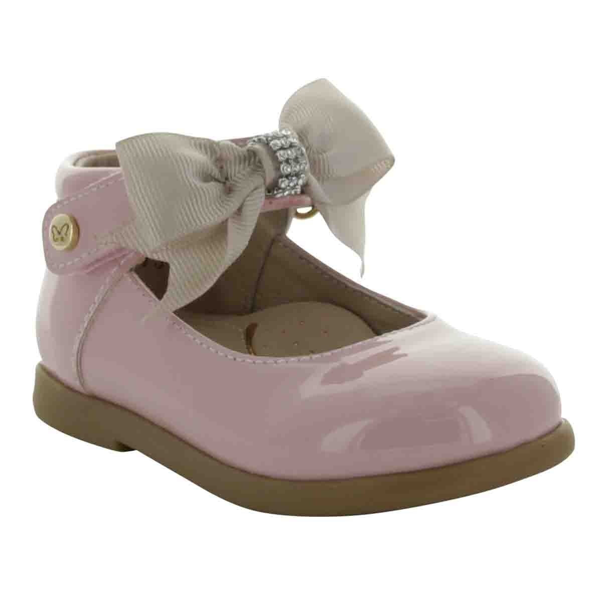 Zapato Charol Moño en Velcro Chabelo