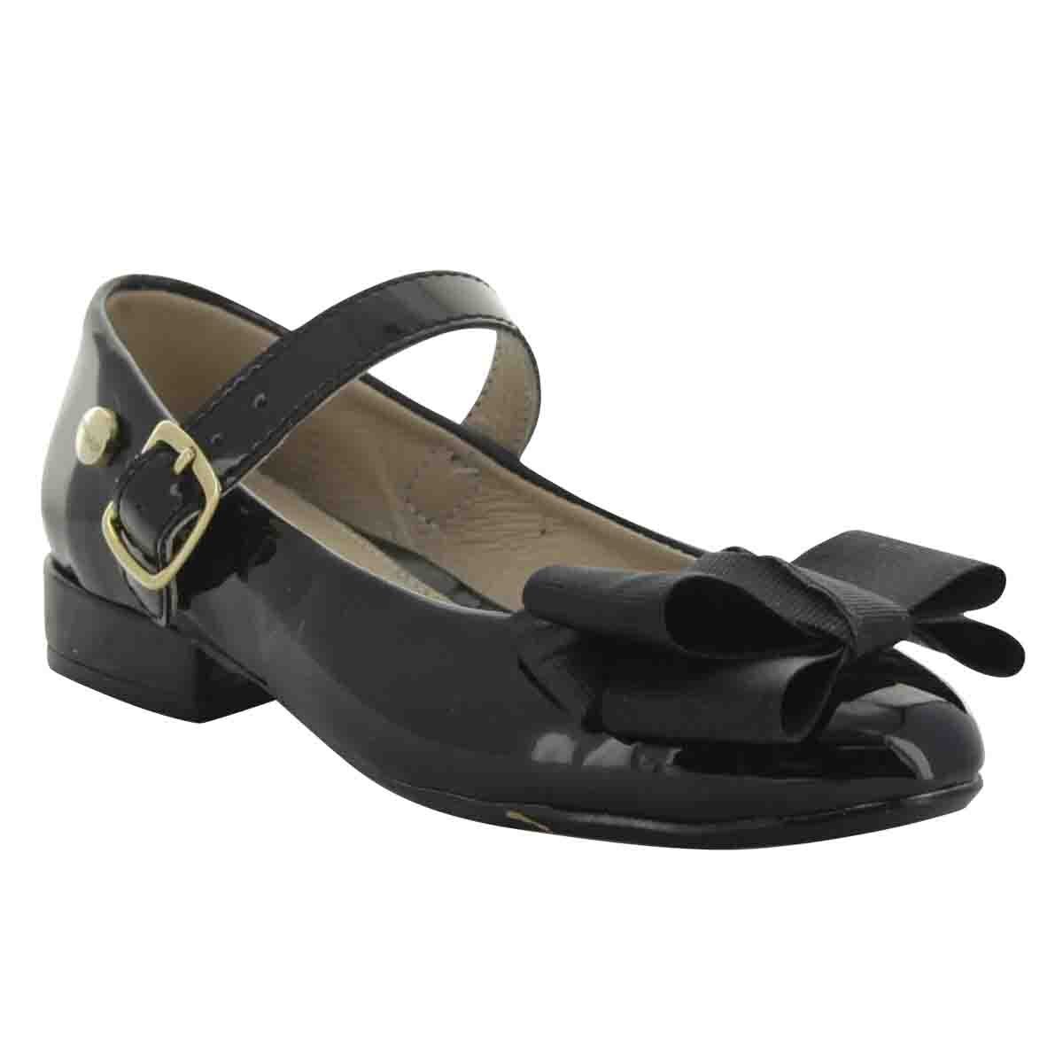 Zapatilla Charol Moño y Hebilla Chabelo