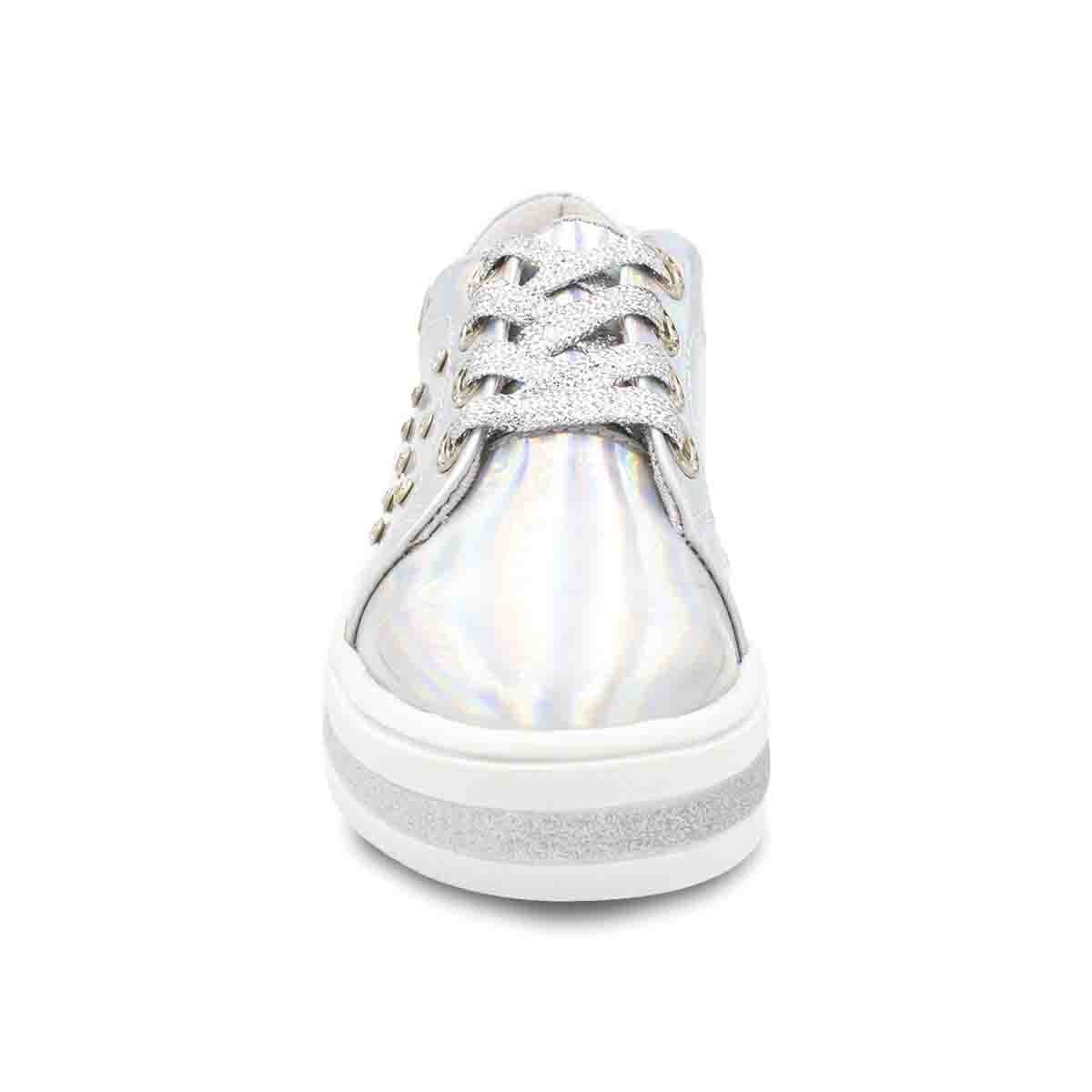 Tenis Espejo Color Plata Petits Boullevard para Niña