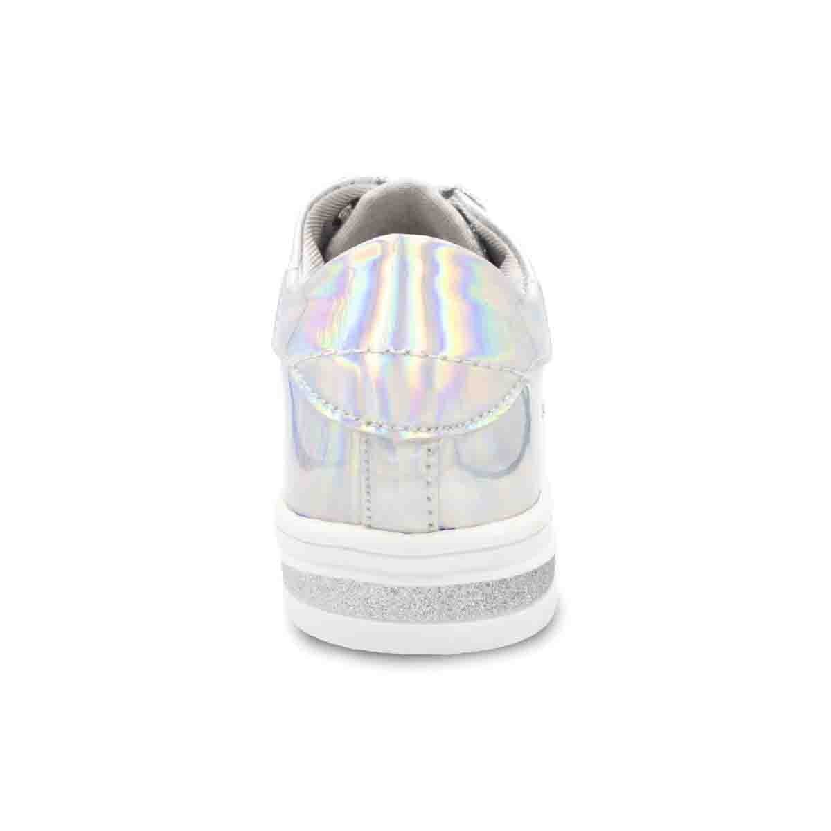 Tenis Espejo Color Plata Petits Boullevard para Niña