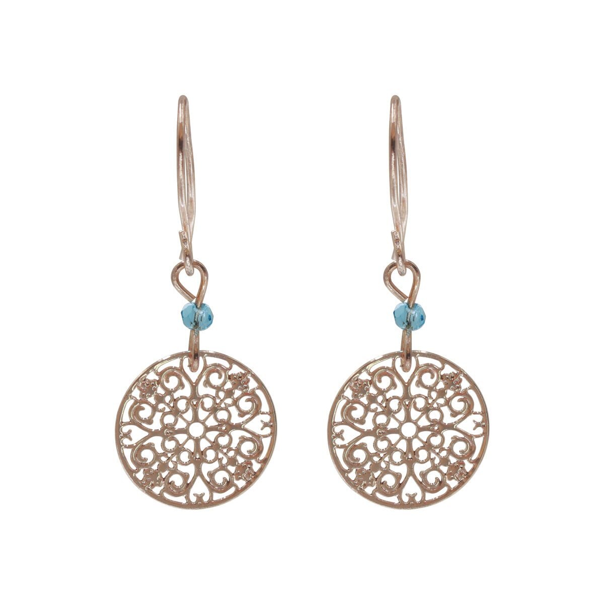 Aretes con Filigrana Y Beads Color Turquesa Steve Madden