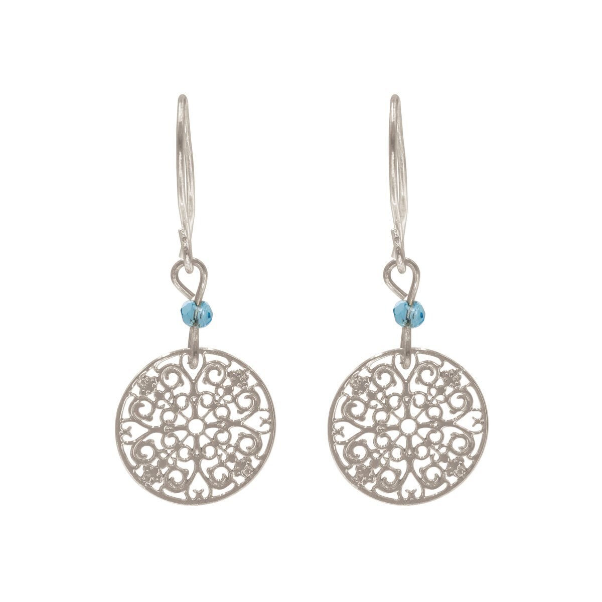 Aretes con Filigrana Y Beads Color Turquesa Steve Madden