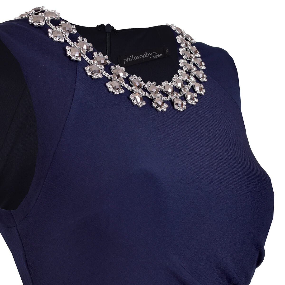 Vestido de Fiesta Largo Drapeado en Costados Philosophy Jr Nights