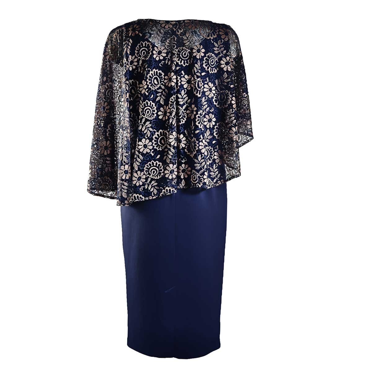 Vestido Corto con Capa Aramta para Dama