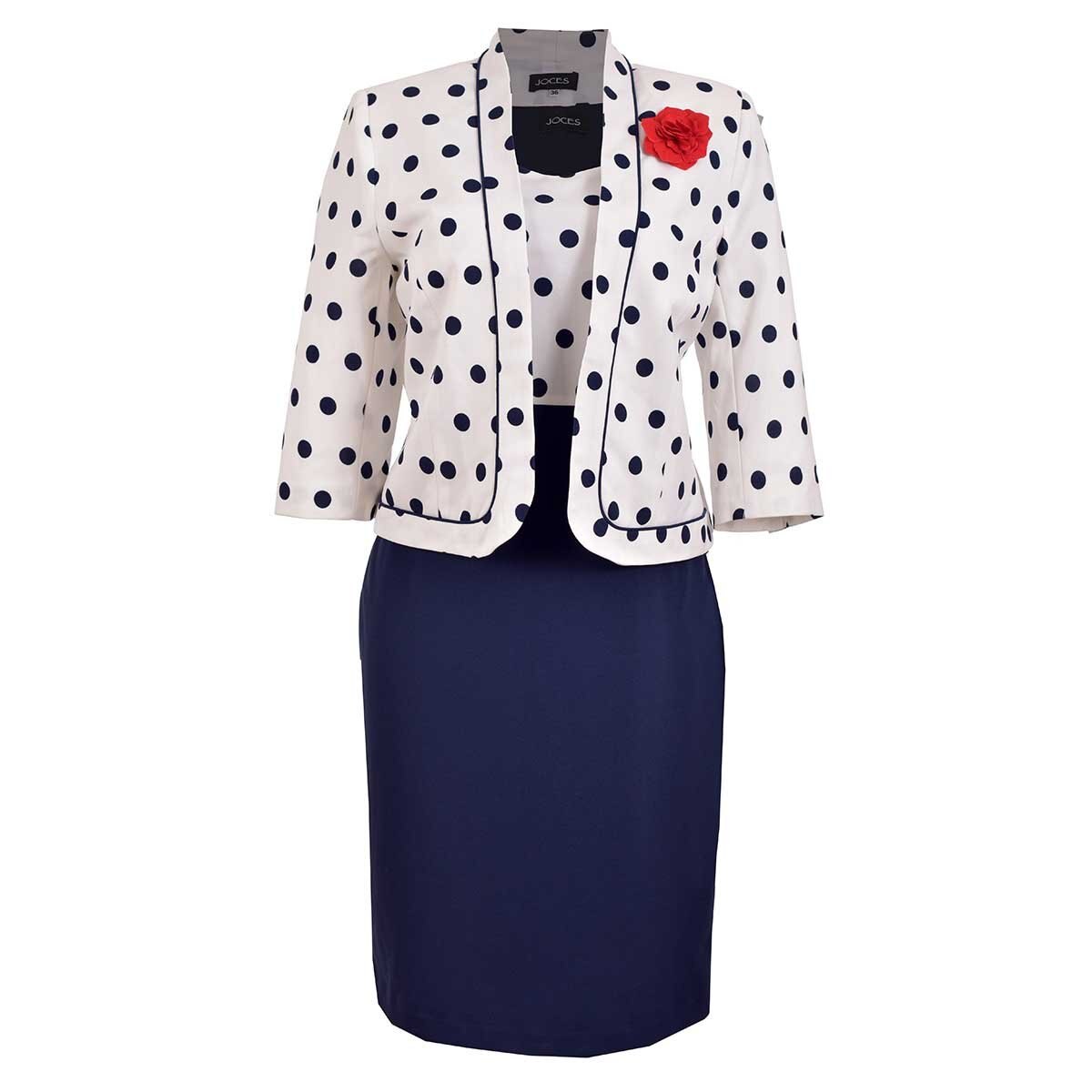 Conjunto 2 Pzas Saco y Vestido Estampado Joces