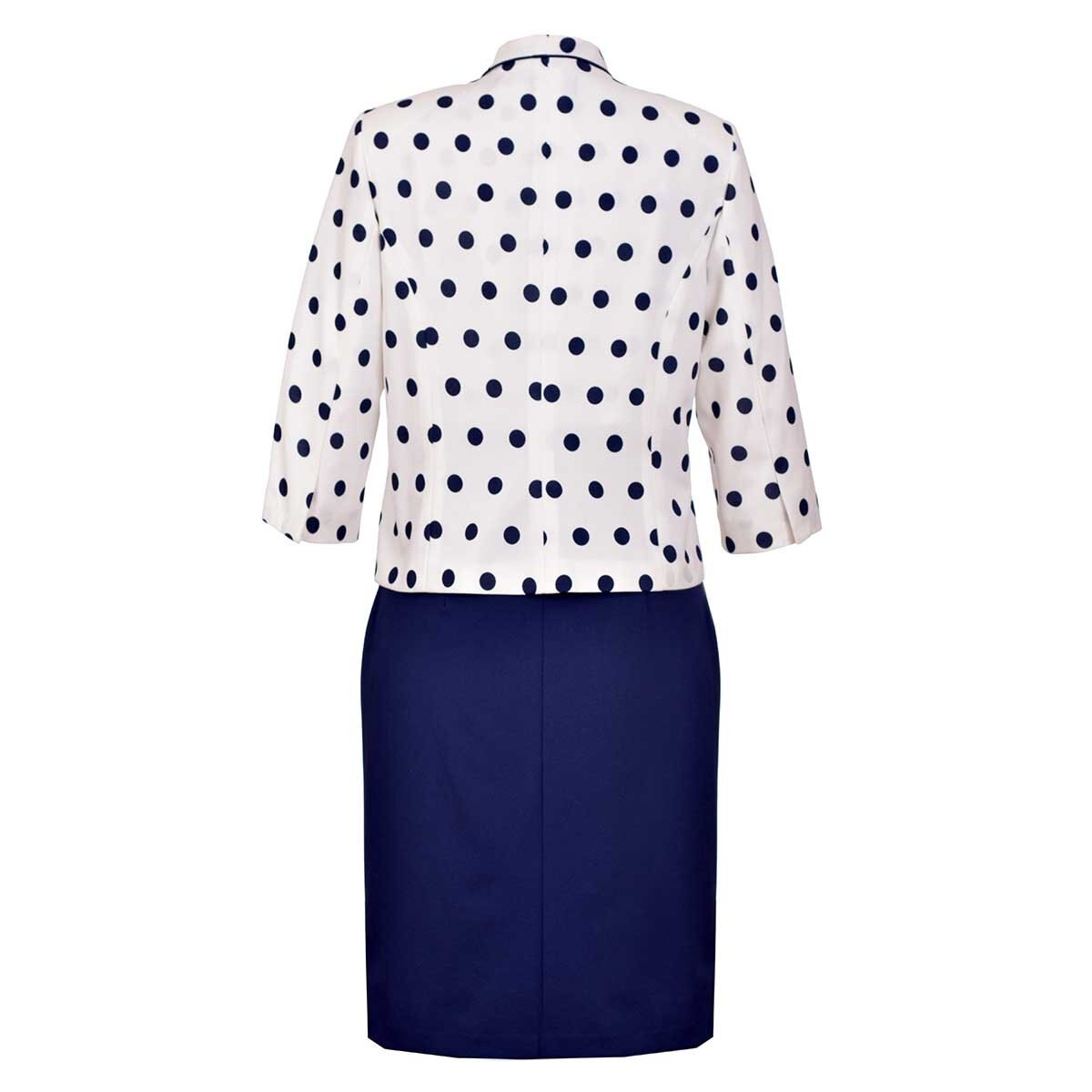 Conjunto 2 Pzas Saco y Vestido Estampado Joces