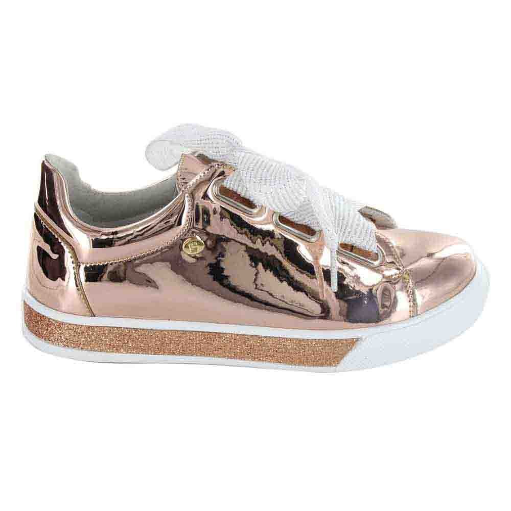 Tenis con espejo glitter y agujeta coqueta - Sears