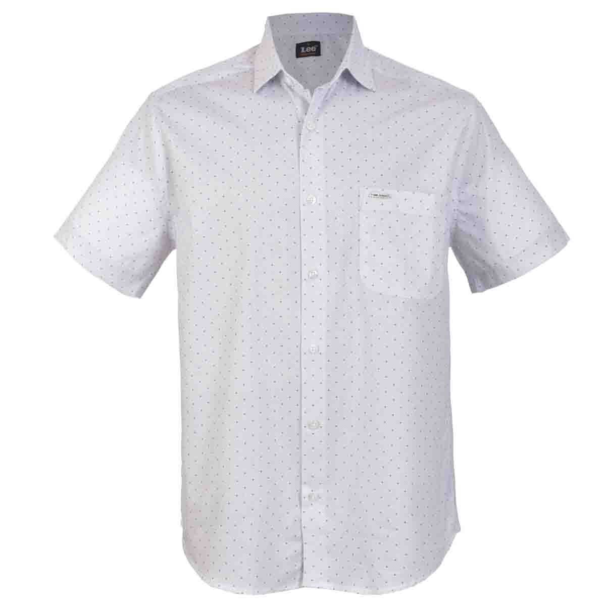 Camisa Fitted Manga Corta Blanco Lee