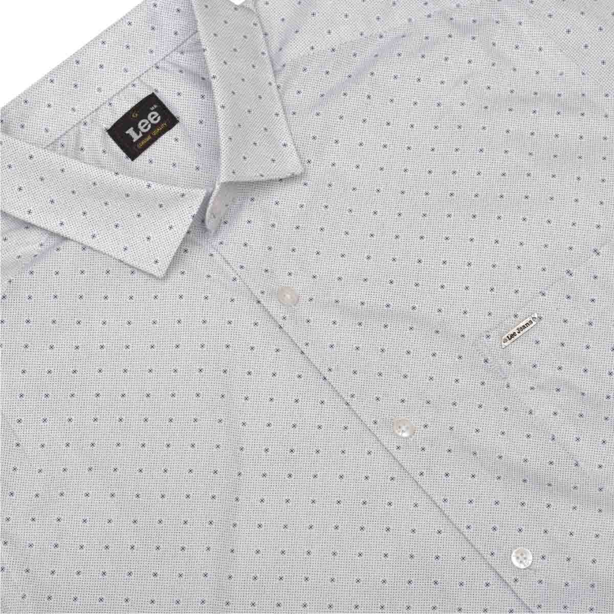 Camisa Fitted Manga Corta Blanco Lee