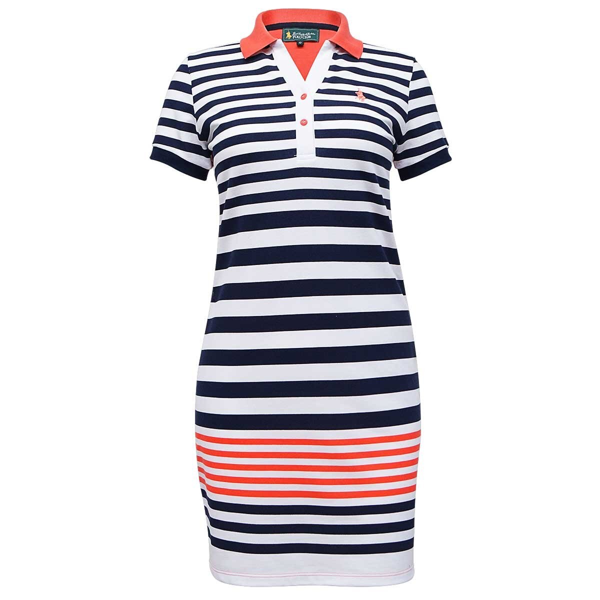 Vestido Polo Rayas Club Corta Manga bYeW2IH9ED