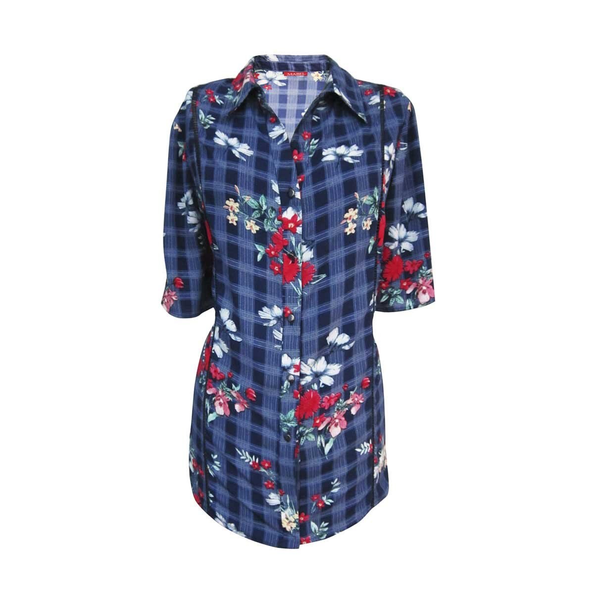 Blusa Camisera Estampada Mabel