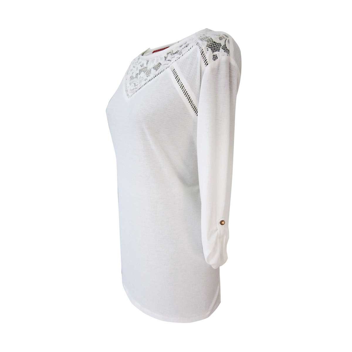 Blusa Combinada con Encaje Mabel