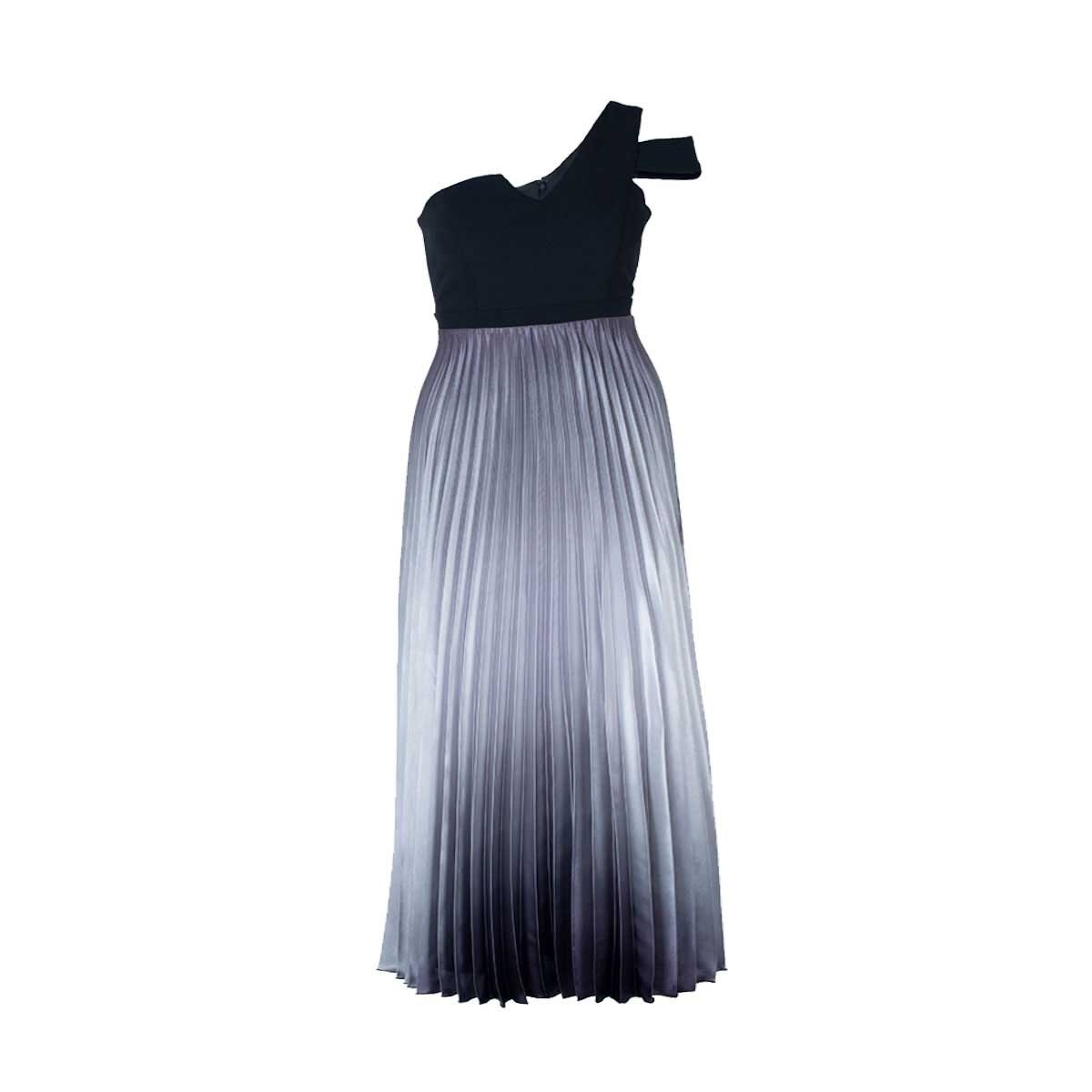Vestido Plisado Estampado Degradado Noshe Plus
