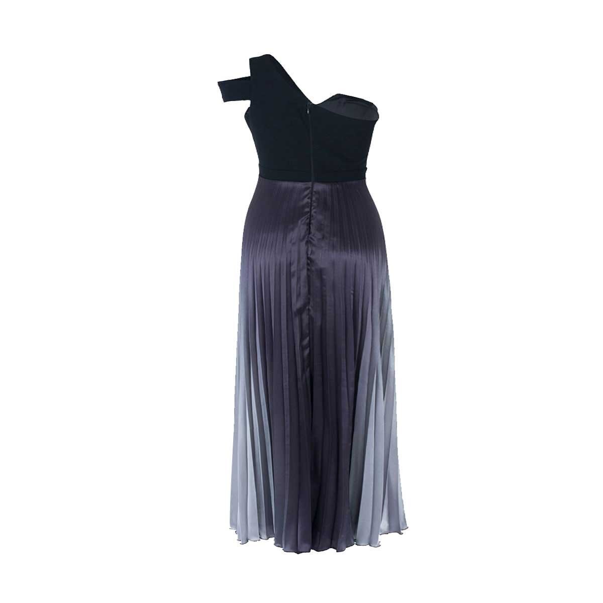 Vestido Plisado Estampado Degradado Noshe Plus