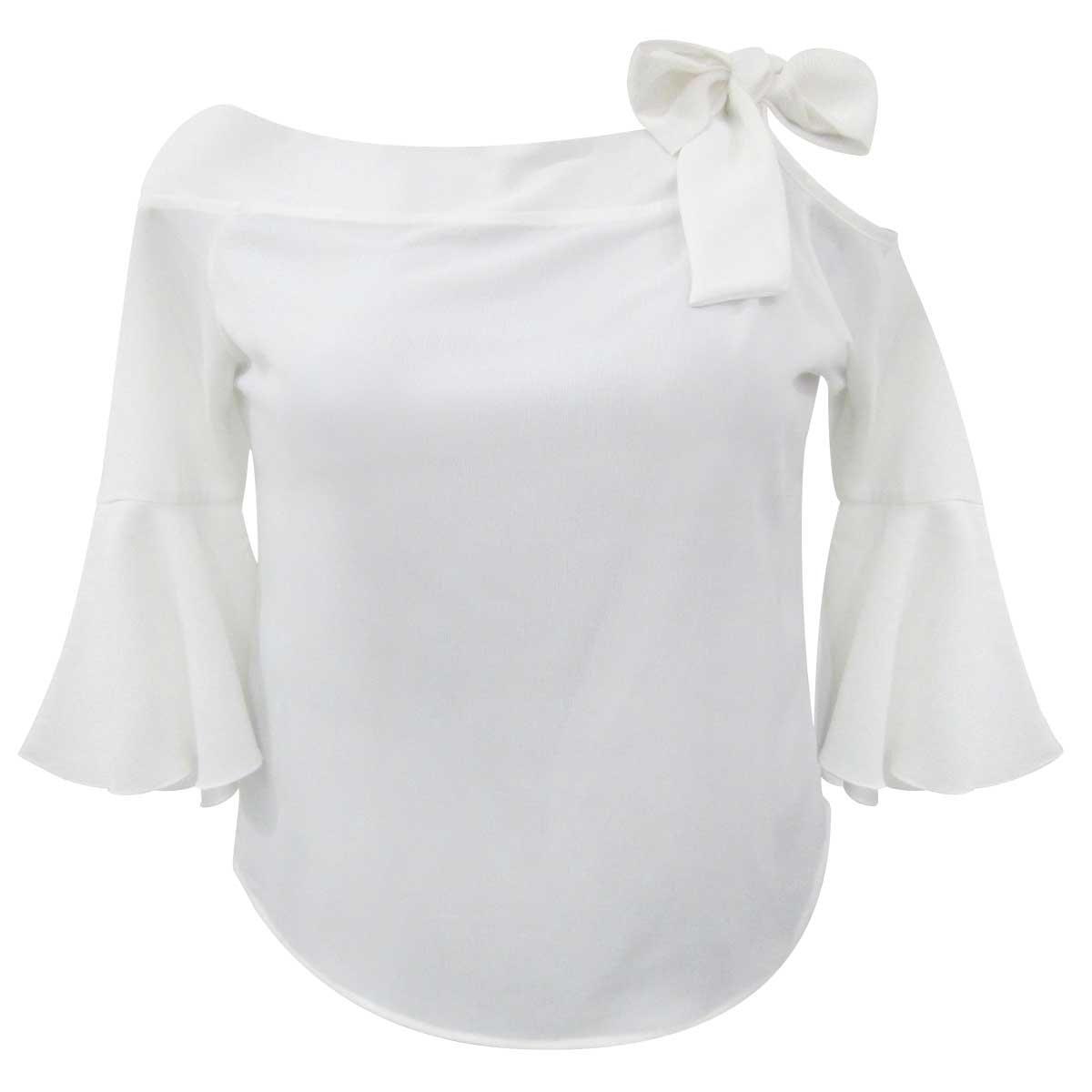 Blusa para Dama con Moño en Hombro Vava Boom