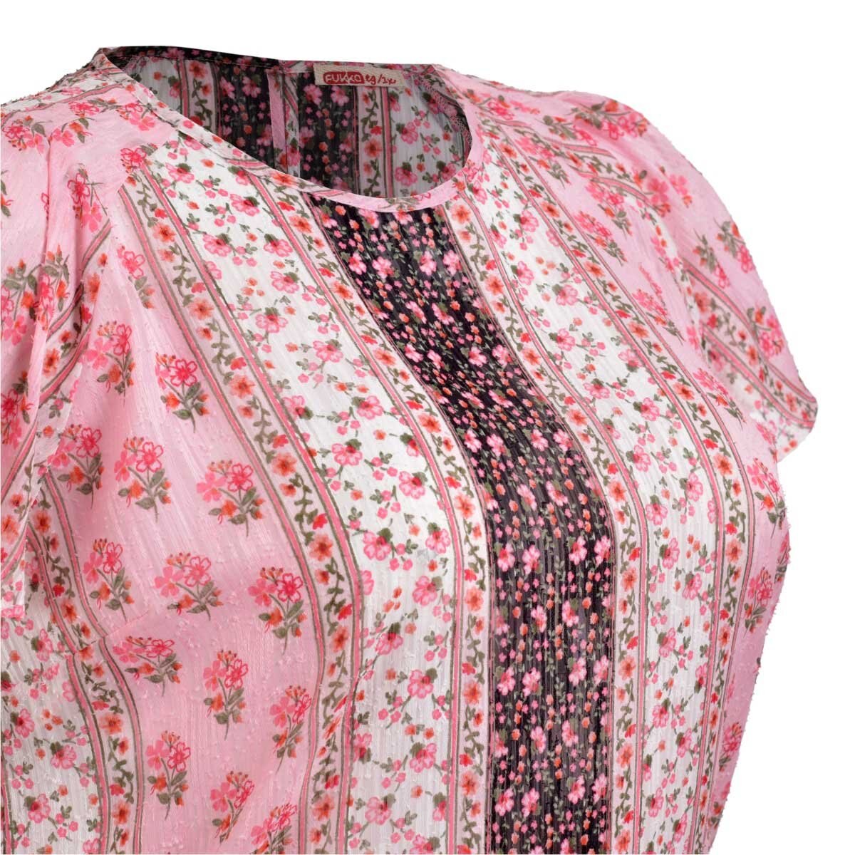 Blusa para Dama Manga Corta con Lunares Fukka