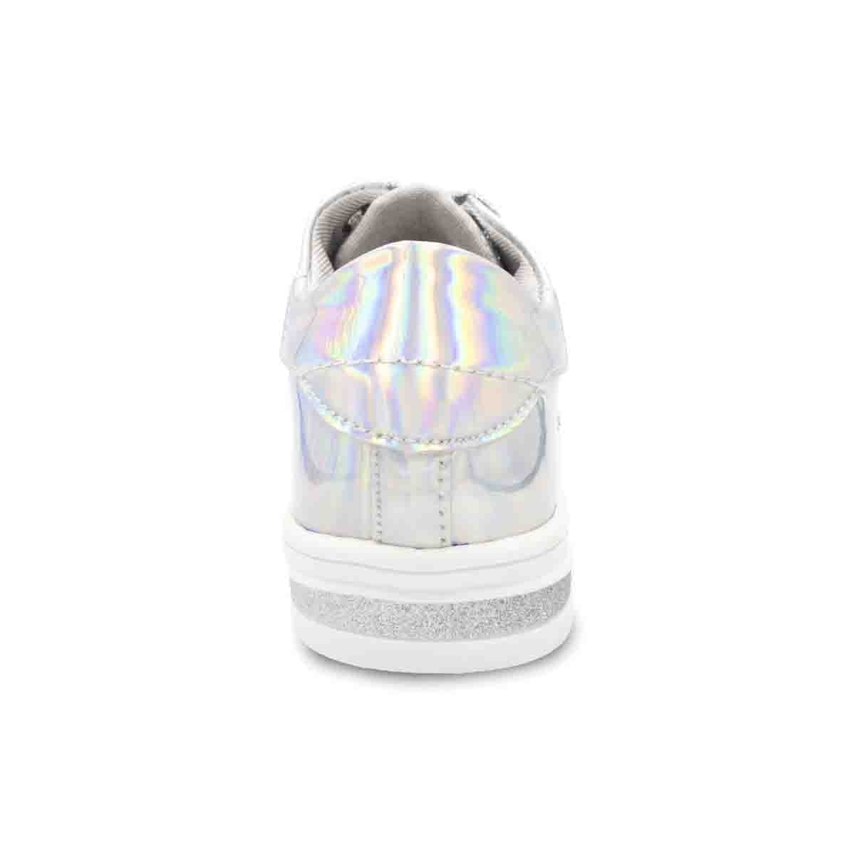 Tenis Espejo Color Plata Petits Boullevard para Niña