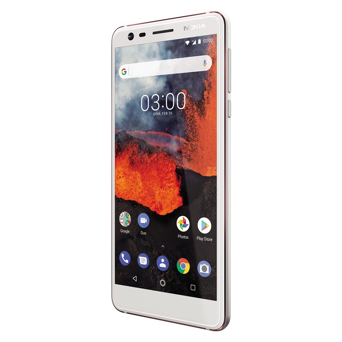 Celular Nokia 3.1 1074 Color Blanco R9 (Telcel)