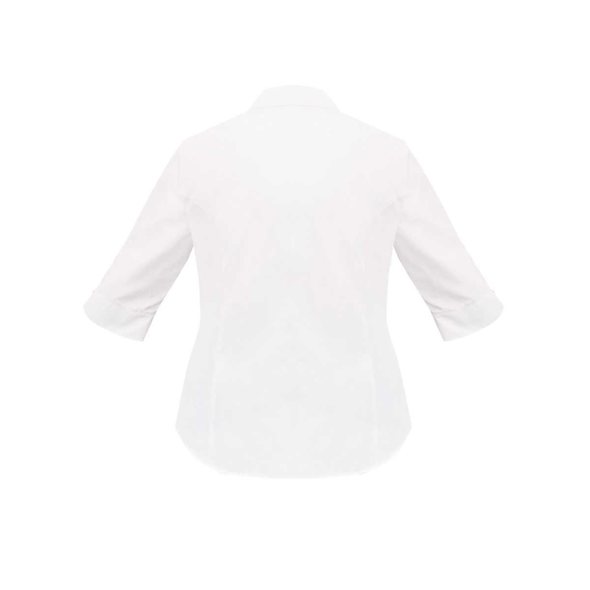 Blusa para Dama Básica Manga 3/4 Blanca Pavla Mint