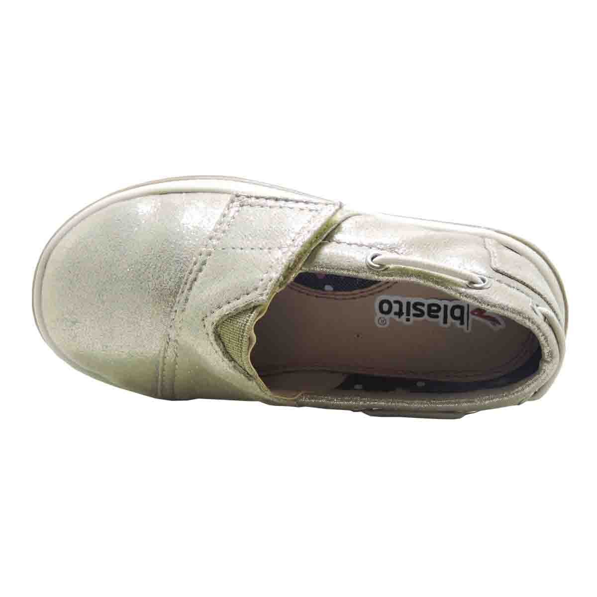 Mocasin Niña Brillo Velcro Blasito
