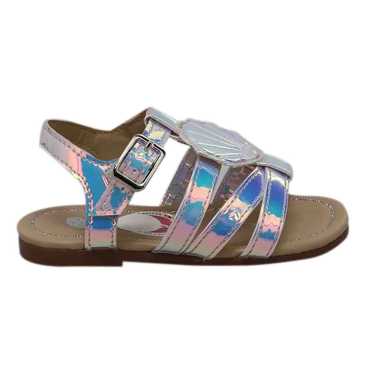 Sandalia Glass con Concha Color Lavanda Tropicana para Niña