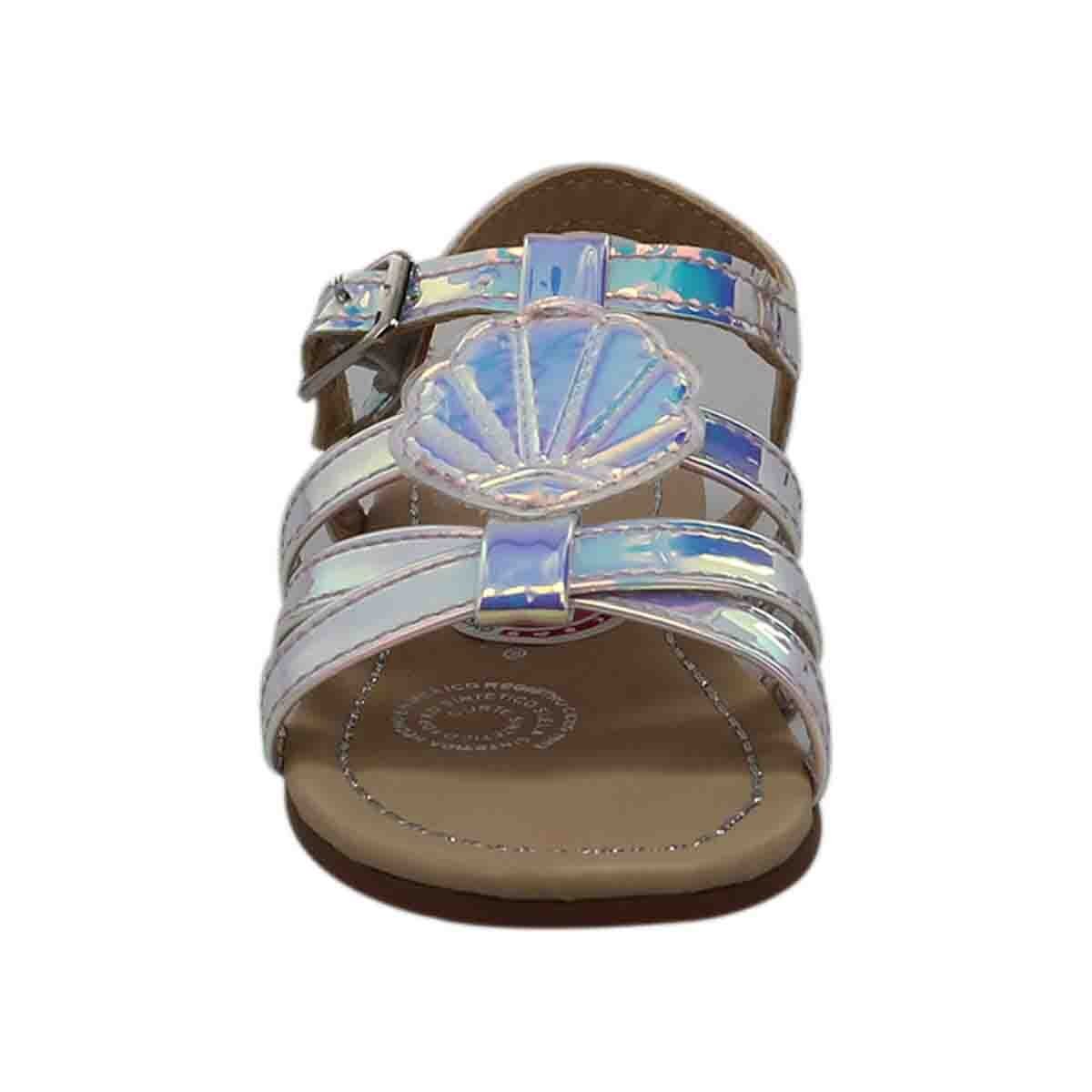 Sandalia Glass con Concha Color Lavanda Tropicana para Niña
