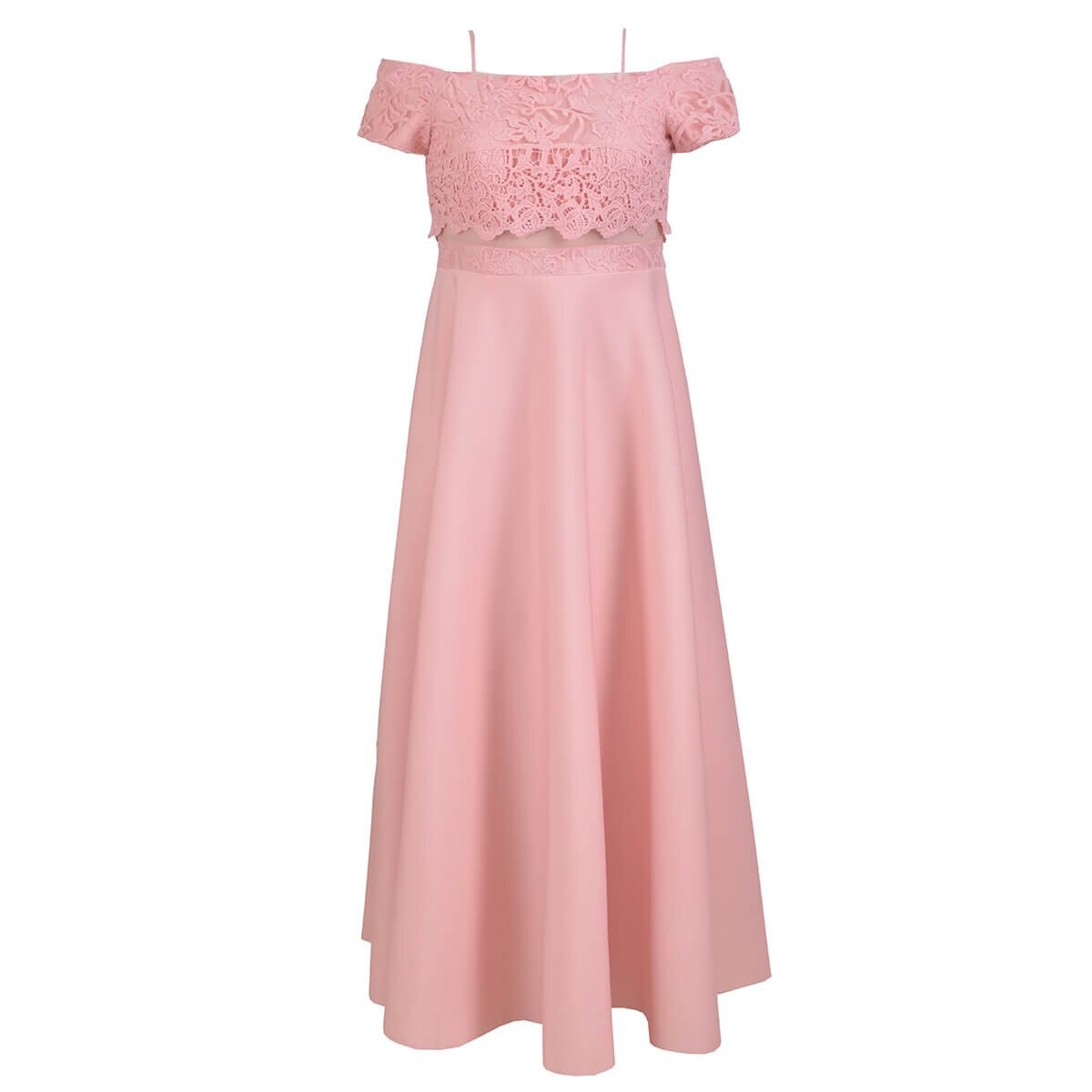 Vestido Largo Talle Encaje de Sándwich Philosophy Jr Plus