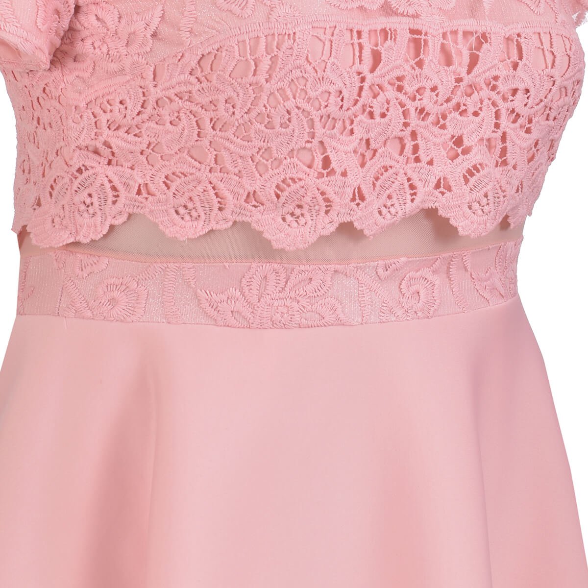 Vestido Largo Talle Encaje de Sándwich Philosophy Jr Plus