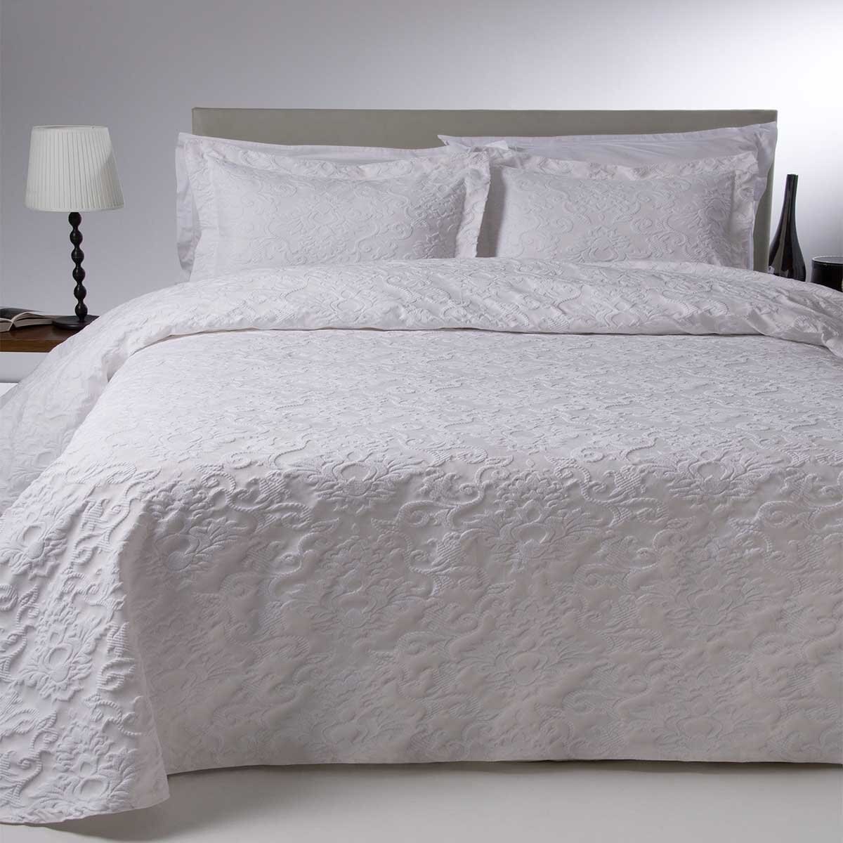 Colcha Fust Brown Jacquard Luma - Matrimonial / Queen Size