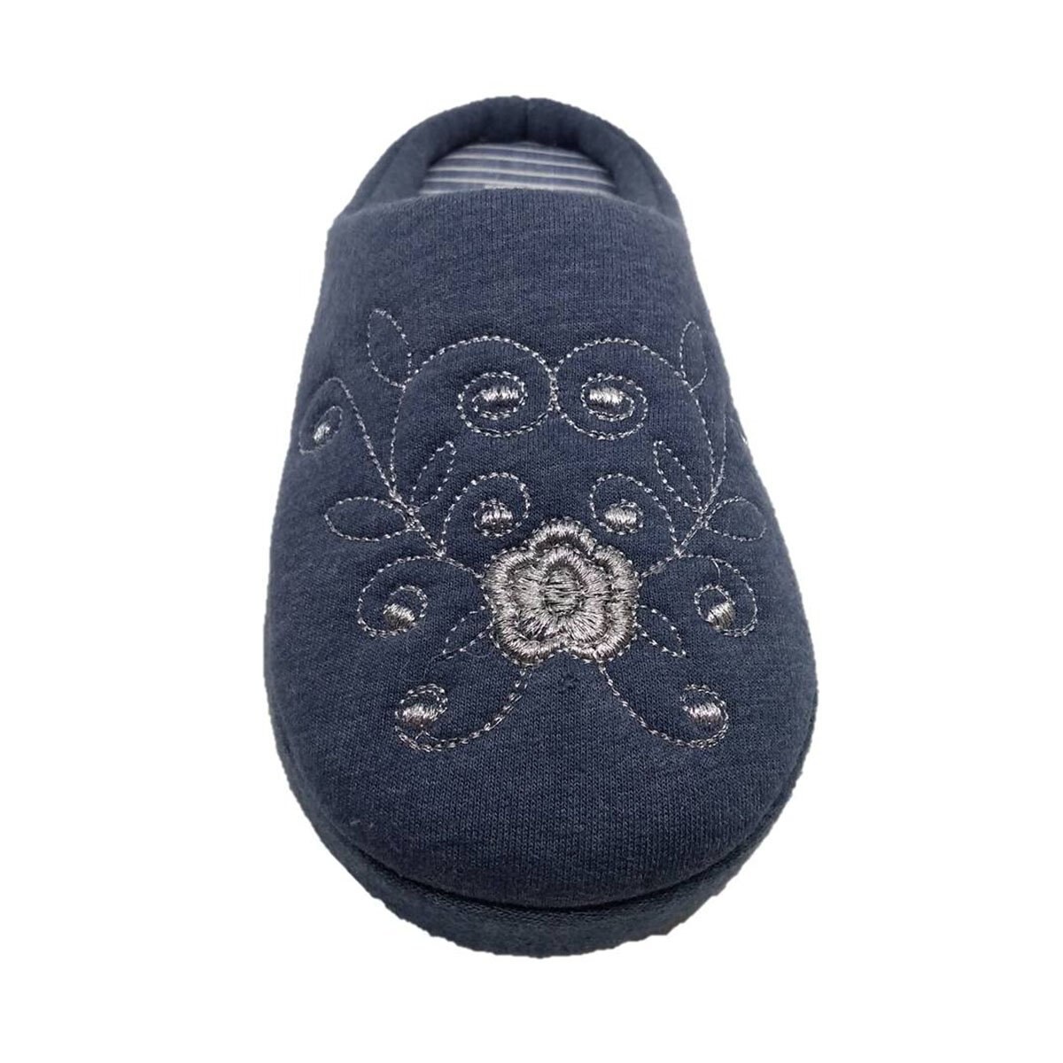 Pantufla Sueco con Bordado Confort