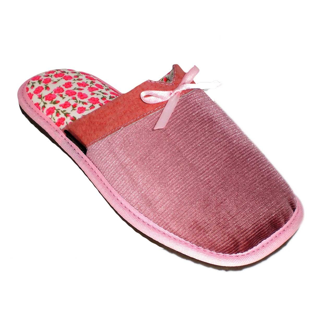 Pantufla Textura con Moño Calzatura