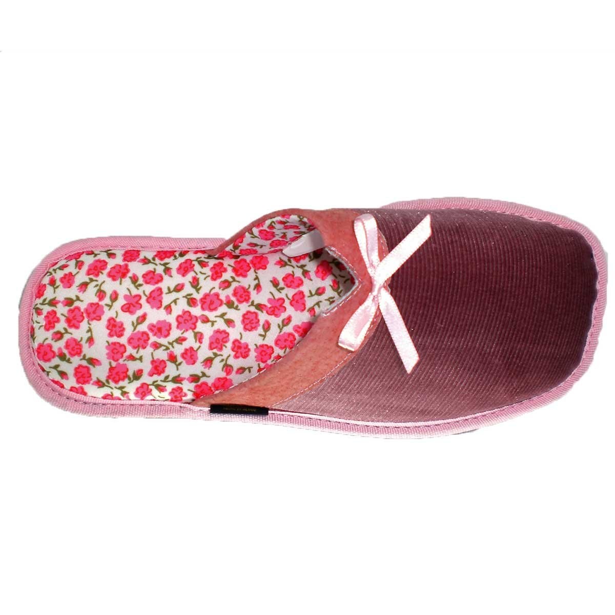 Pantufla Textura con Moño Calzatura