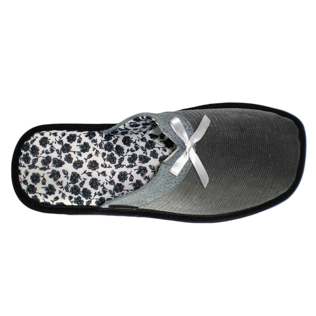 Pantufla Textura con Moño Calzatura