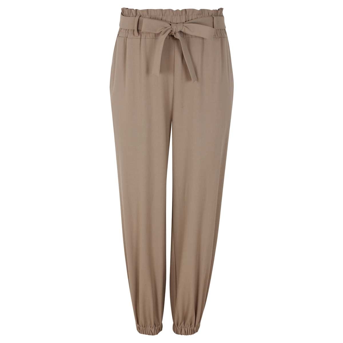 Pantalón con Bolsas y Cinta Liso City Femme para Dama