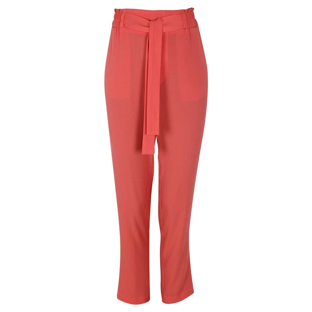 Pantalón Recto con Jareta Liso City Femme para Dama