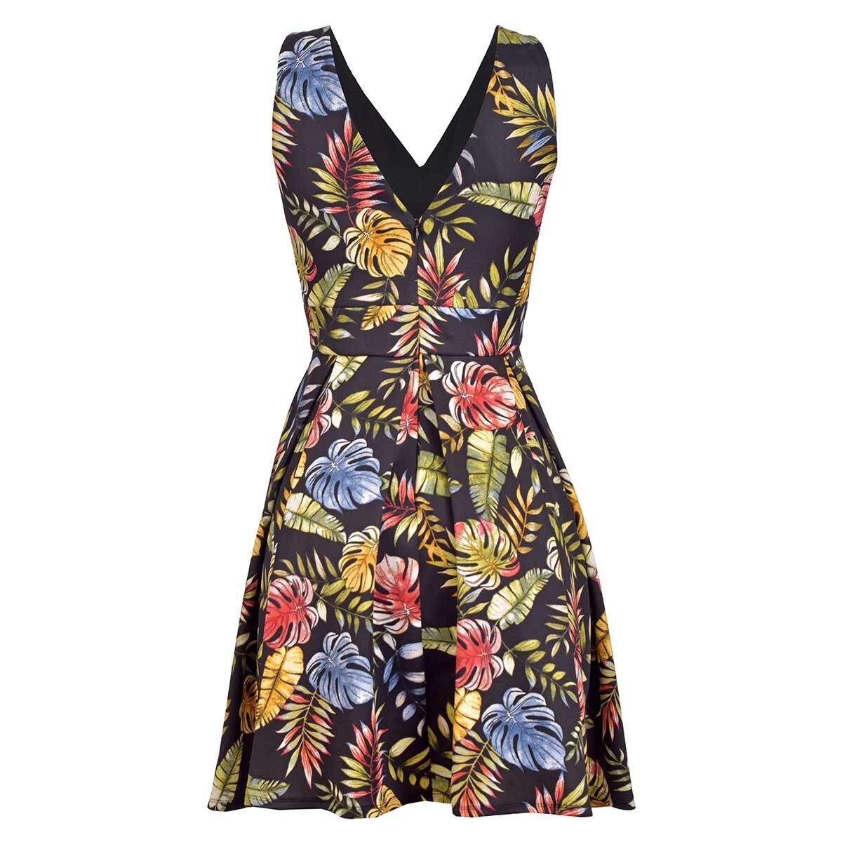 Vestido de Fiesta Corto Escote V Estampado de Techno Gogo Philosophy Jr Nights