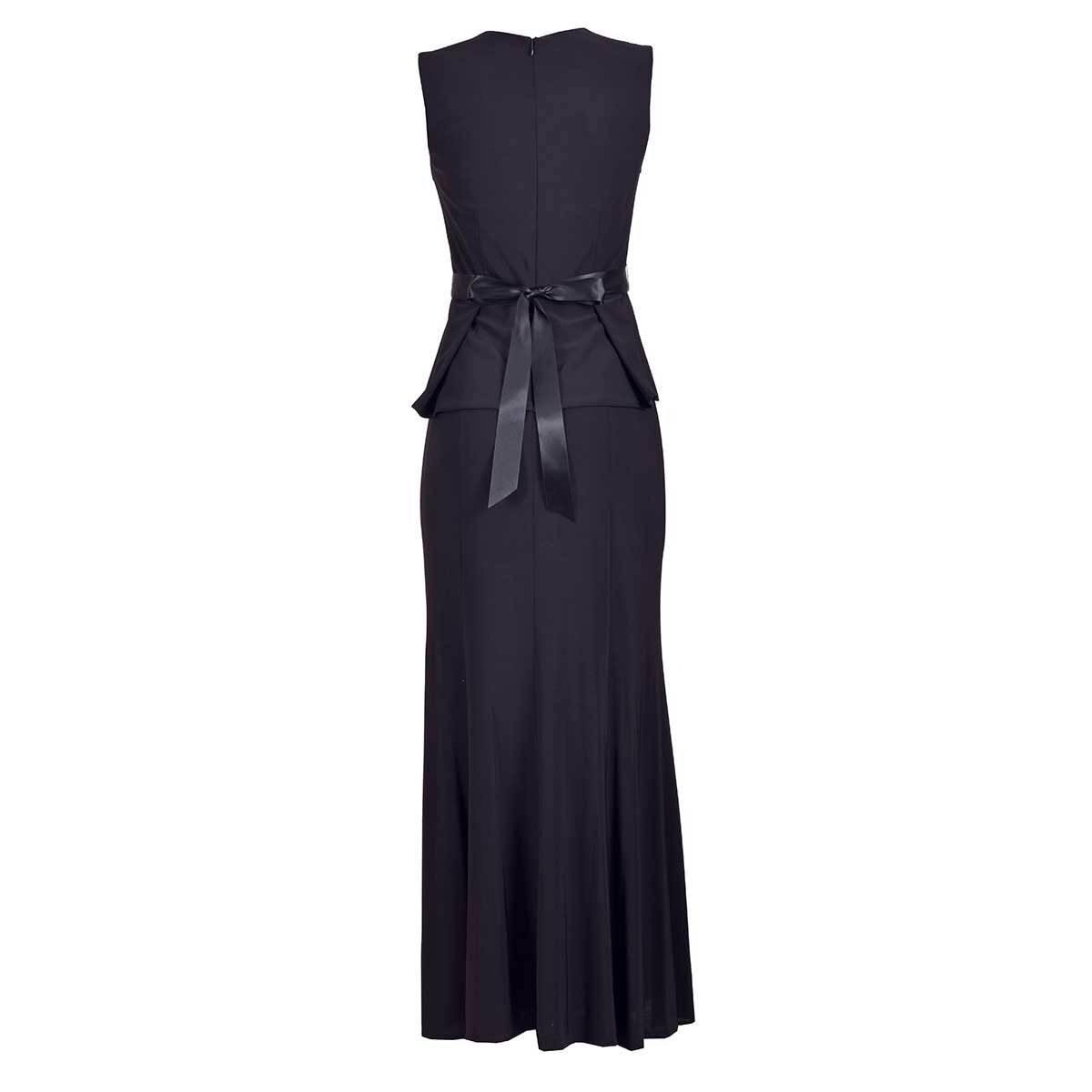 Vestido de Fiesta Largo con Cinta de Lentejuela
