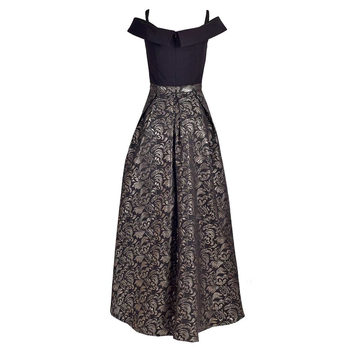 Vestido de Fiesta Largo Hiw Low Falda Jacquard