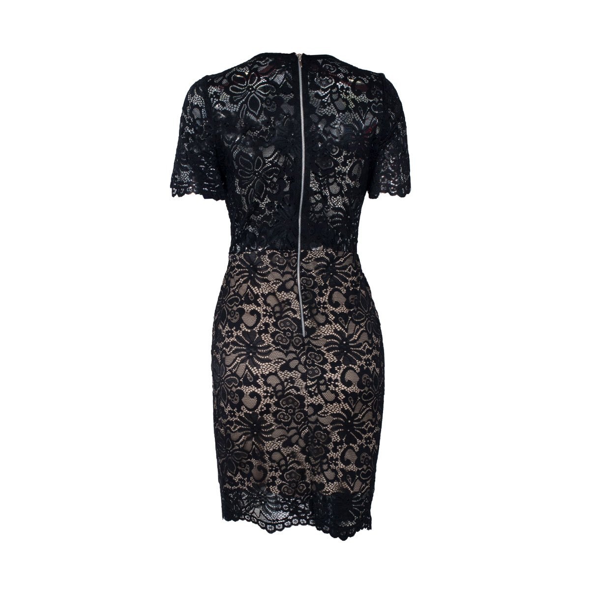 Vestido de Fiesta de Encaje con Escote en V Noshe