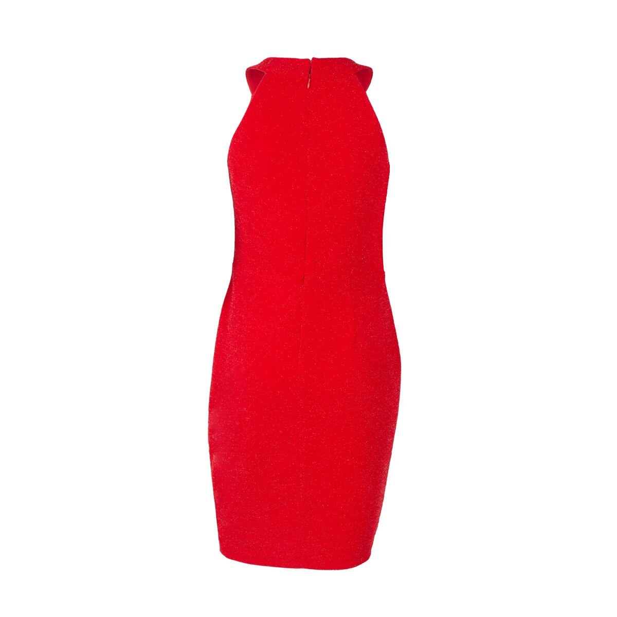 Vestido de Fiesta Recto con Cuello Alto Noshe