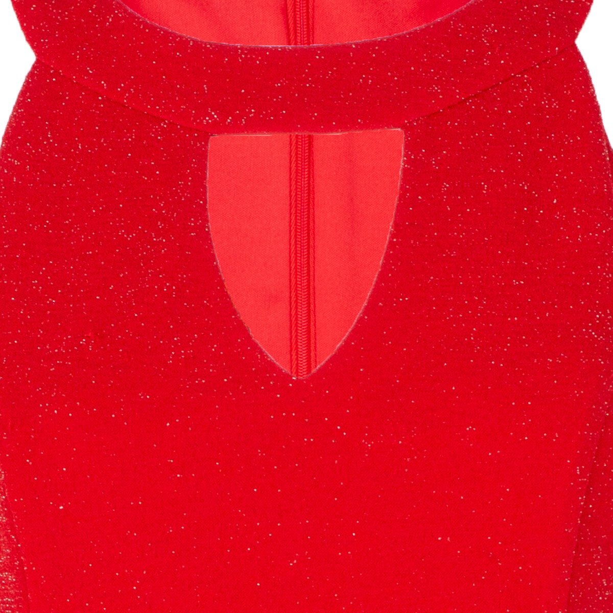 Vestido de Fiesta Recto con Cuello Alto Noshe