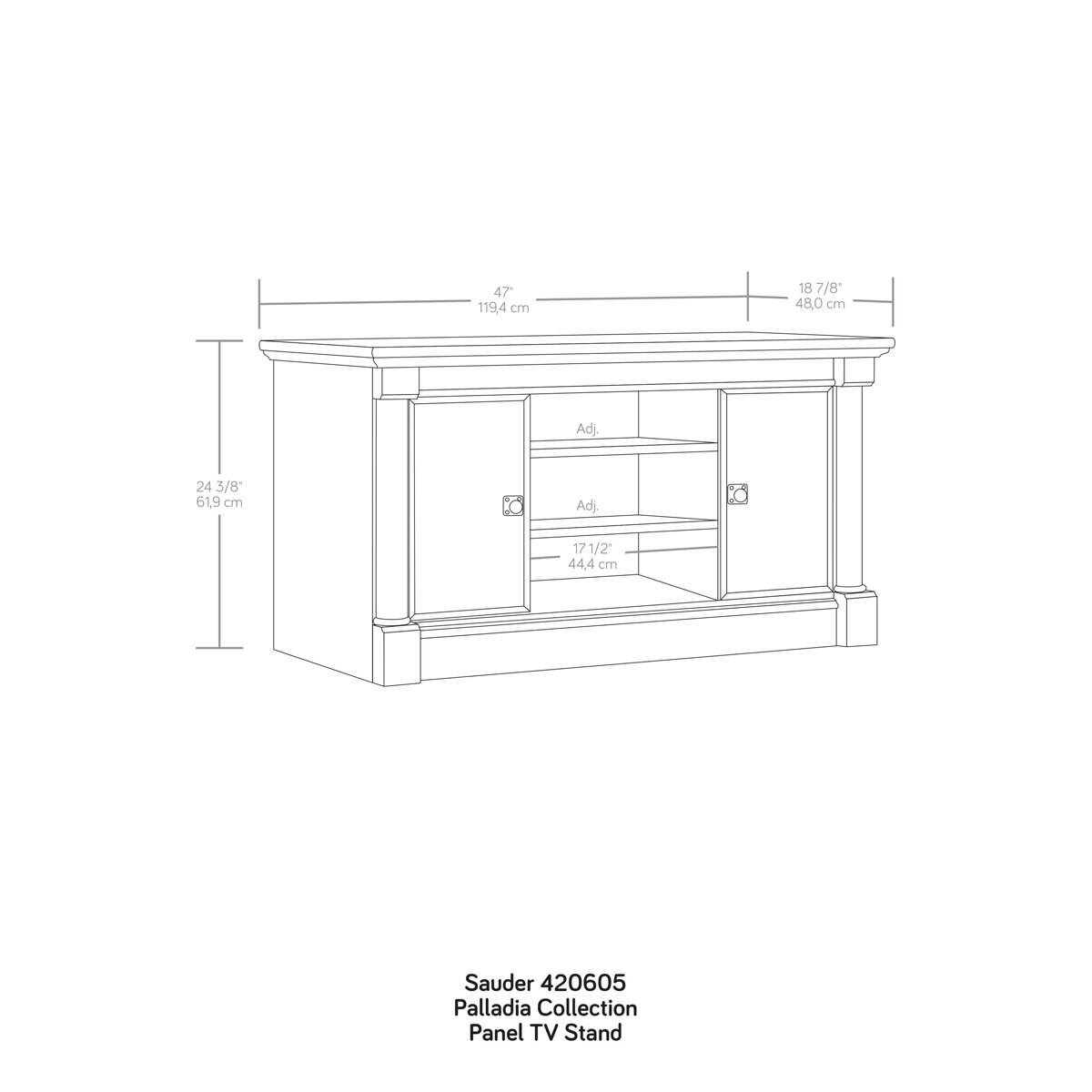 Mueble para Tv de Hasta 50" Palladia Sauder