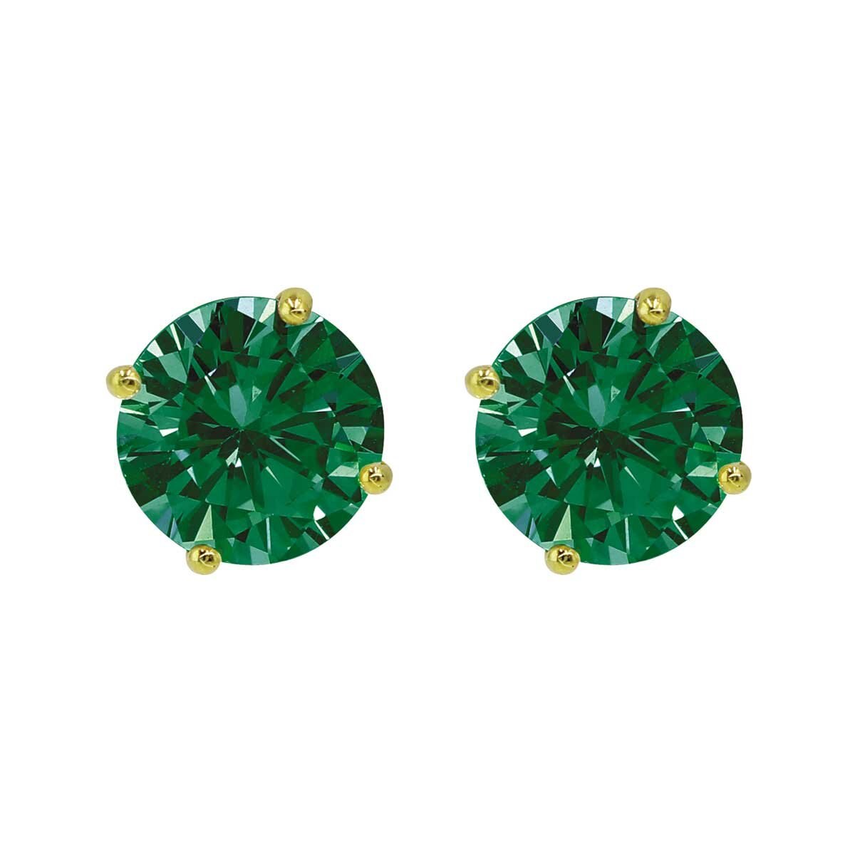 Aretes con Circonia Esmeralda Artre .925