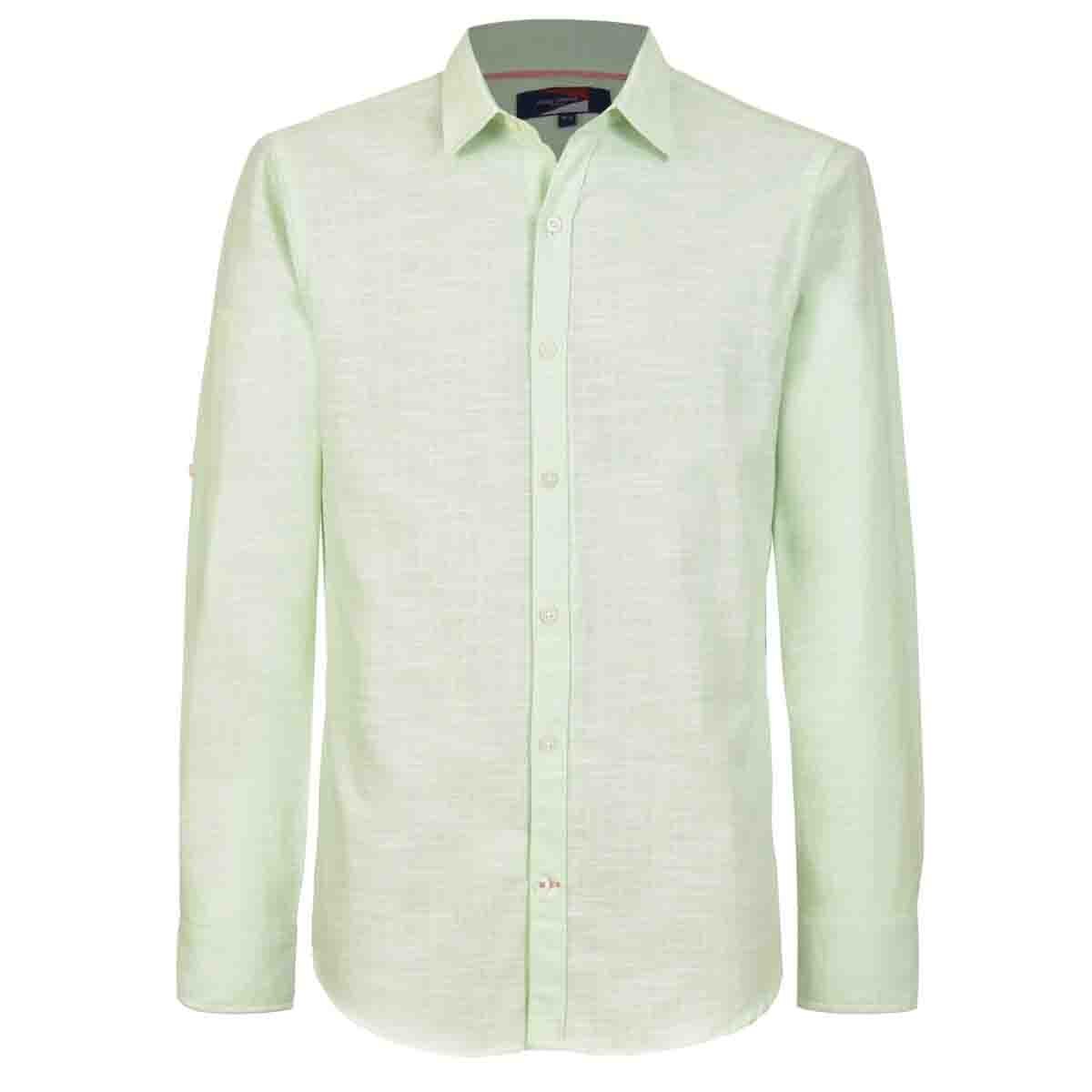 Camisa Manga Larga Casual Lisa Verde Carlo Corinto