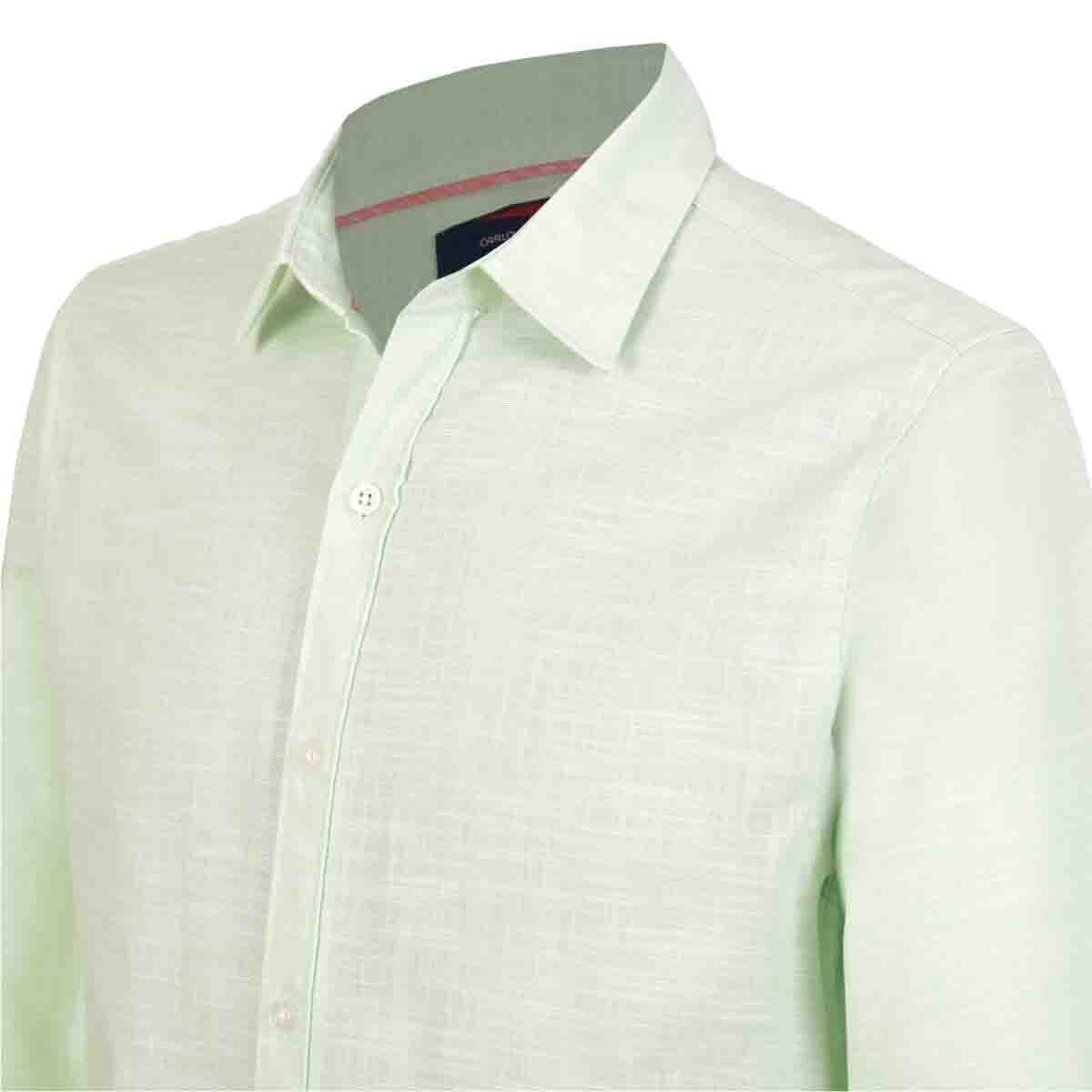 Camisa Manga Larga Casual Lisa Verde Carlo Corinto