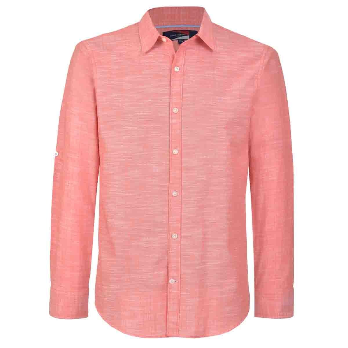 Camisa Manga Larga Casual Lisa Naranja Carlo Corinto