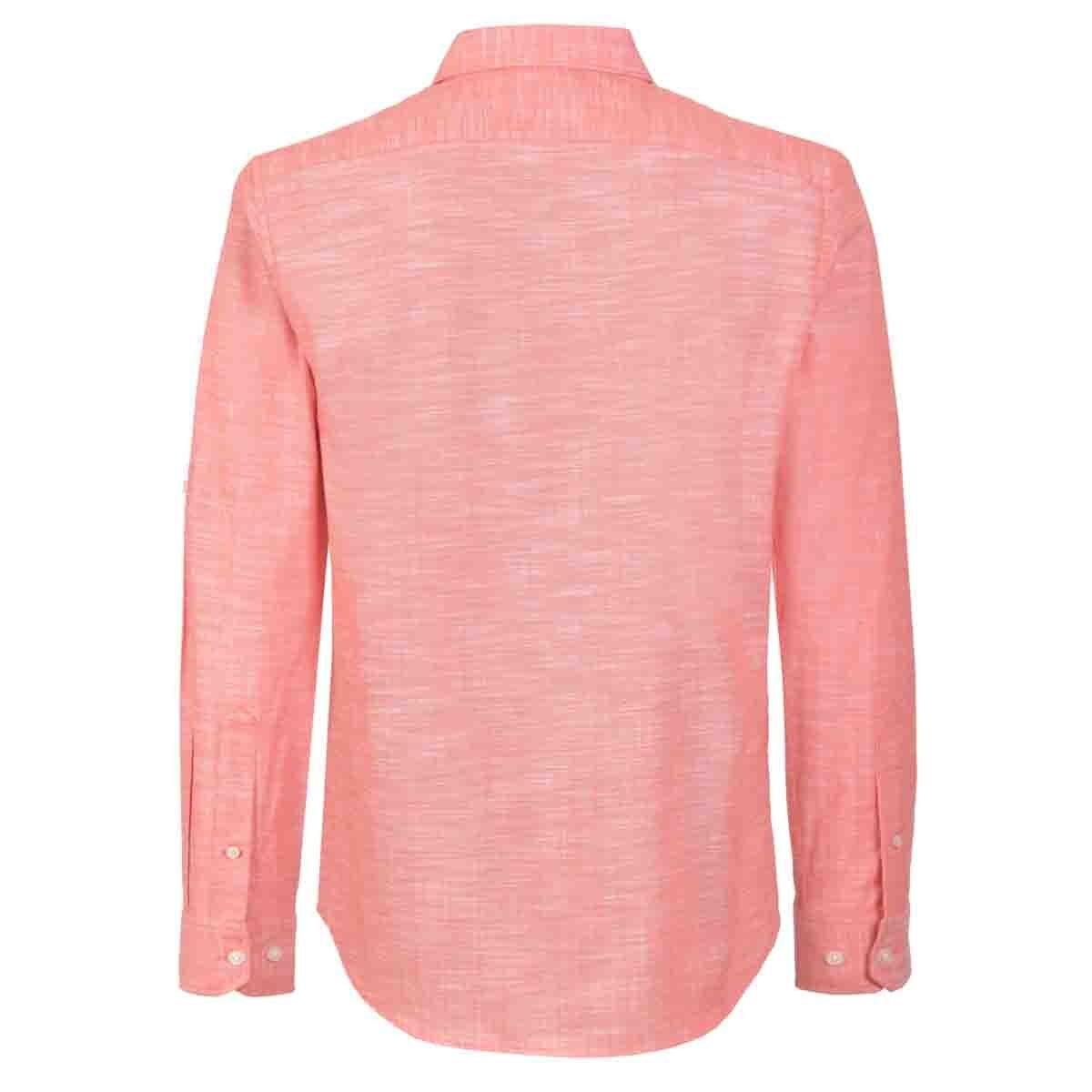 Camisa Manga Larga Casual Lisa Naranja Carlo Corinto