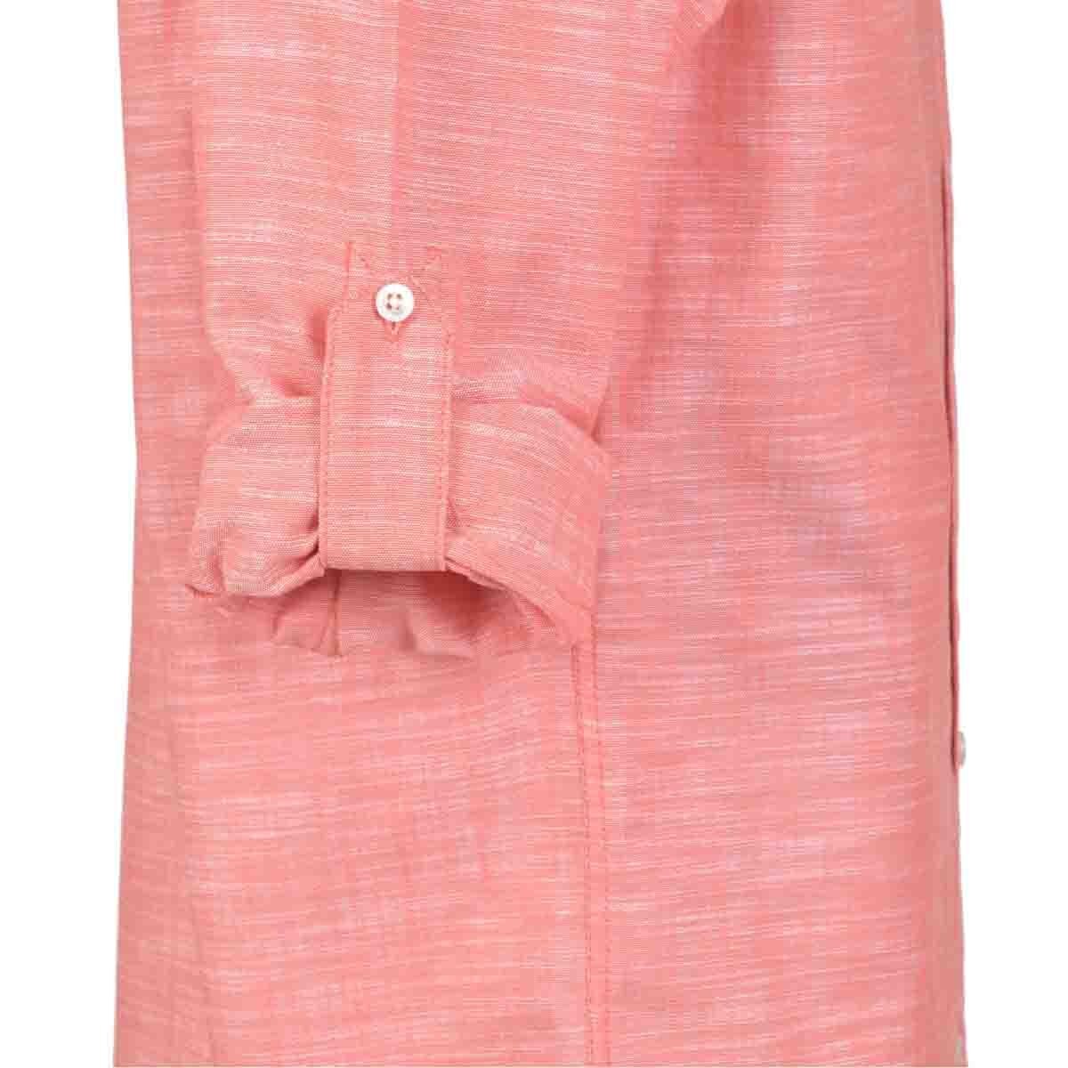 Camisa Manga Larga Casual Lisa Naranja Carlo Corinto